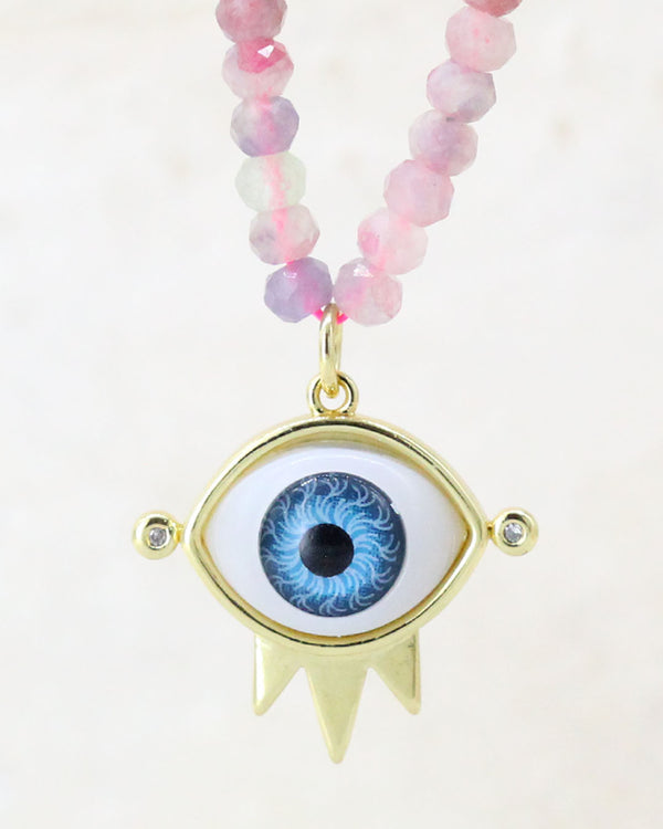 Collar piedra Rosa Ojo