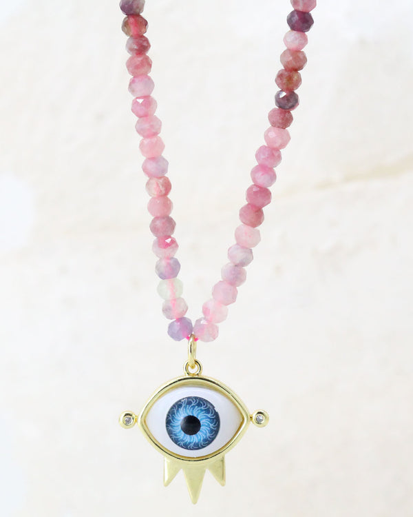Collar piedra Rosa Ojo