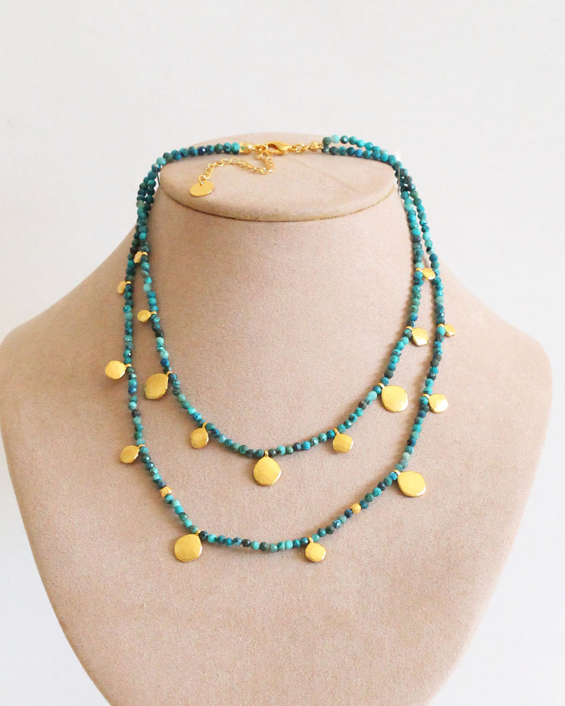 Collar Doble Turquesa