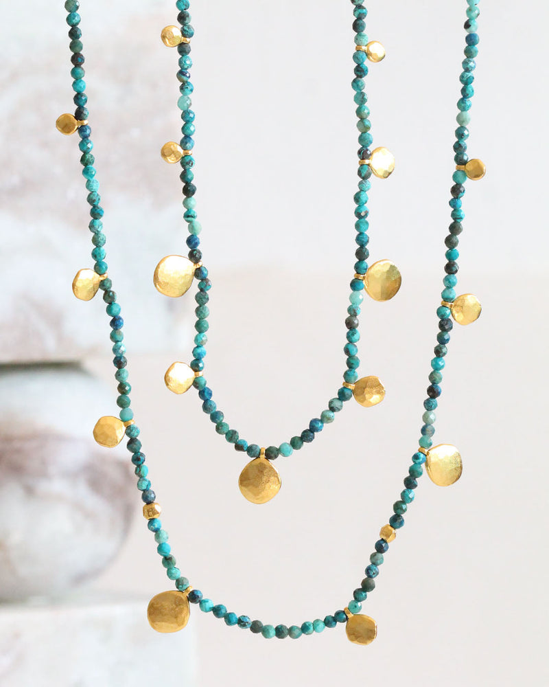 Collar Doble Turquesa