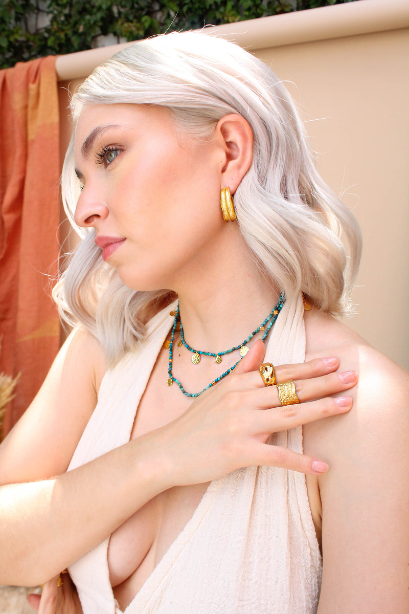 Arracadas Hoja Orgánica