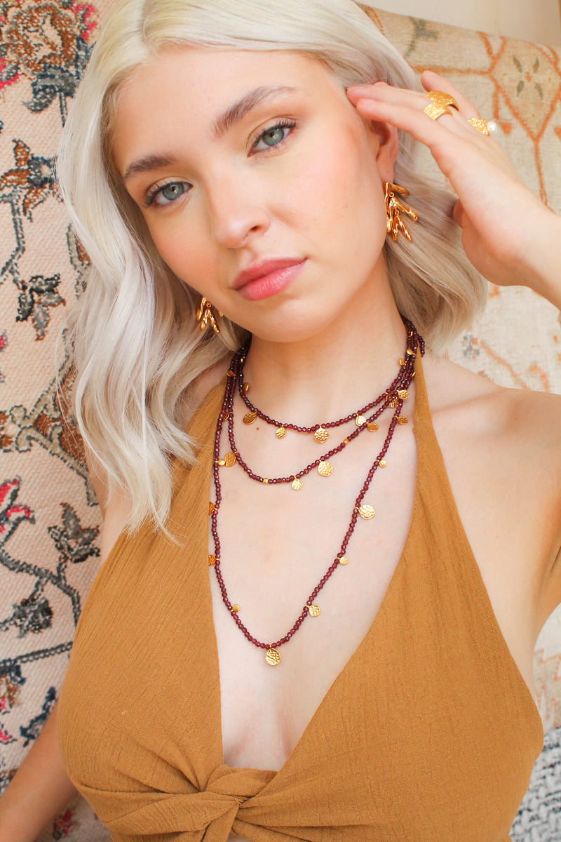 Collar Doble Granate