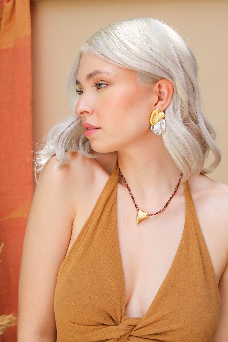 Collar Corazón de Granate