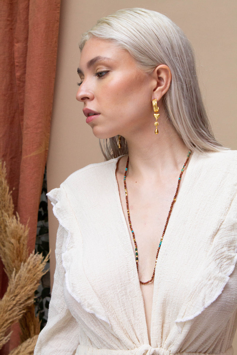 Aretes Corazón Chandelier