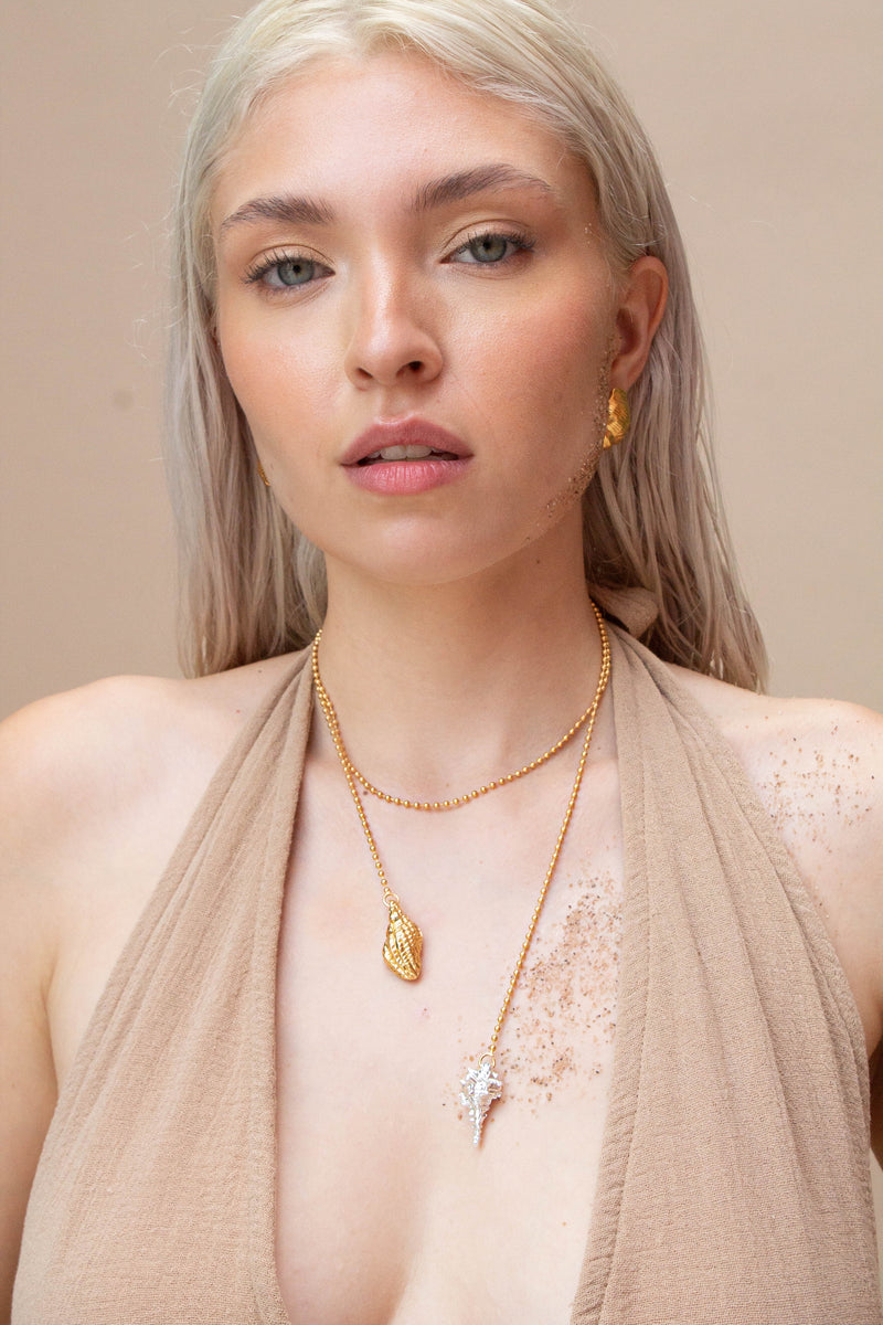 Collar Corbatin Caracol Bicolor