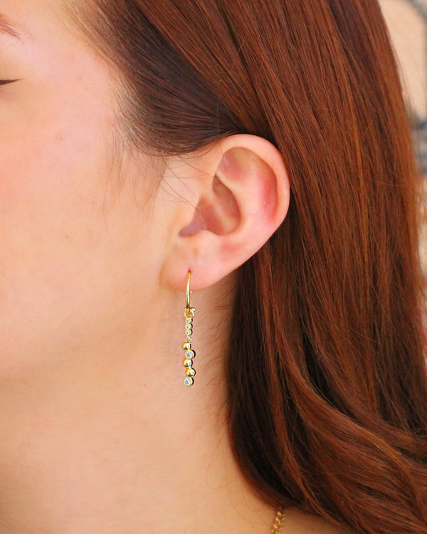 Aretes Cascada Zirconias