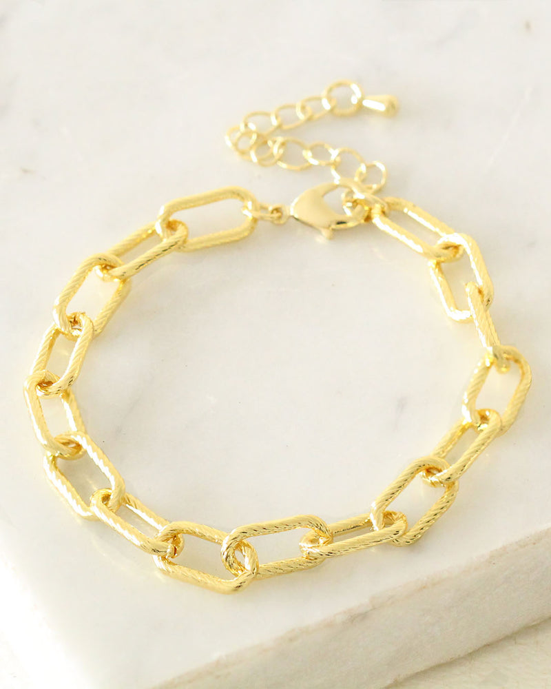 Pulsera eslabon textura