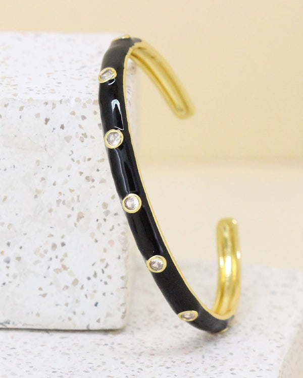 Pulsera Negra Zirconias