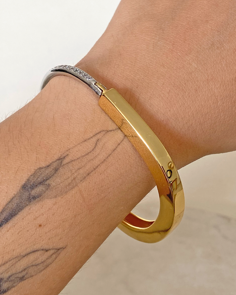 Pulsera Bicolor Zirconias