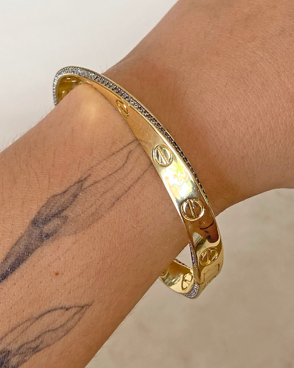 Pulsera Torcida con Zirconias