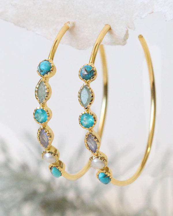 Arracadas Marquise TURQUOISE