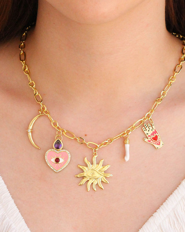 Collar Charms Ojo Sol