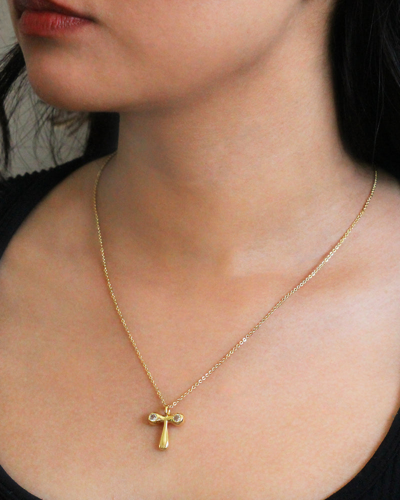 Collar inicial circonia globo T