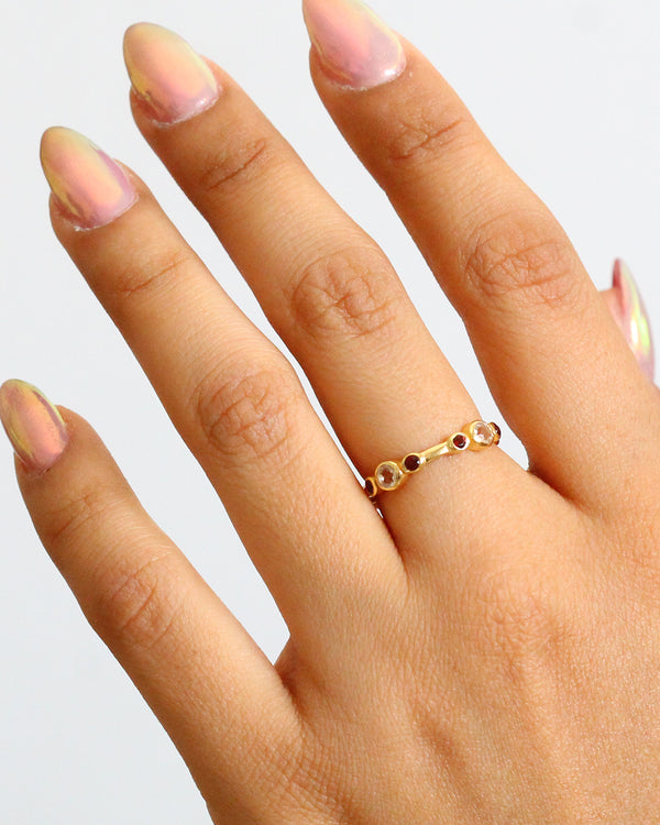 Anillo Piedras Mini MORGANITE HYDRO