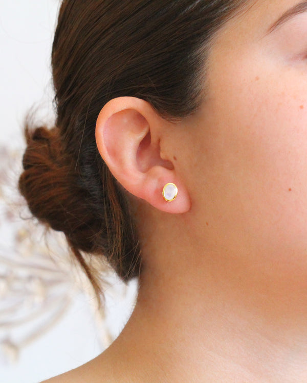 Aretes piedra lunar