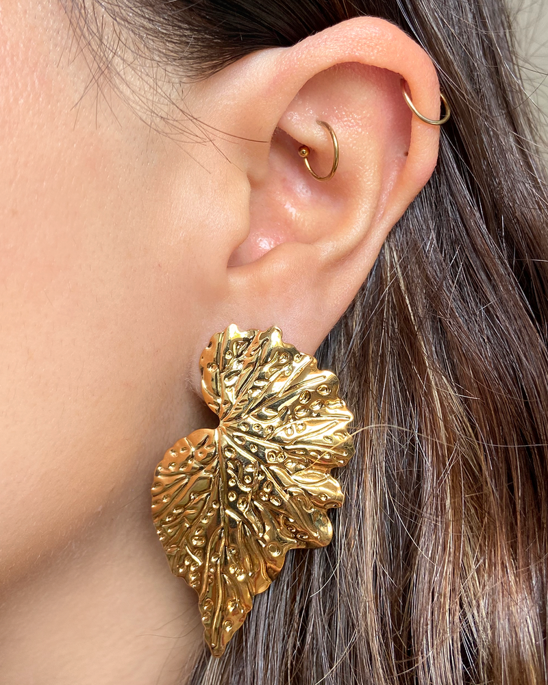 Aretes Hoja seca