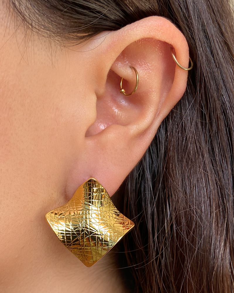 Aretes Cuadro Textura