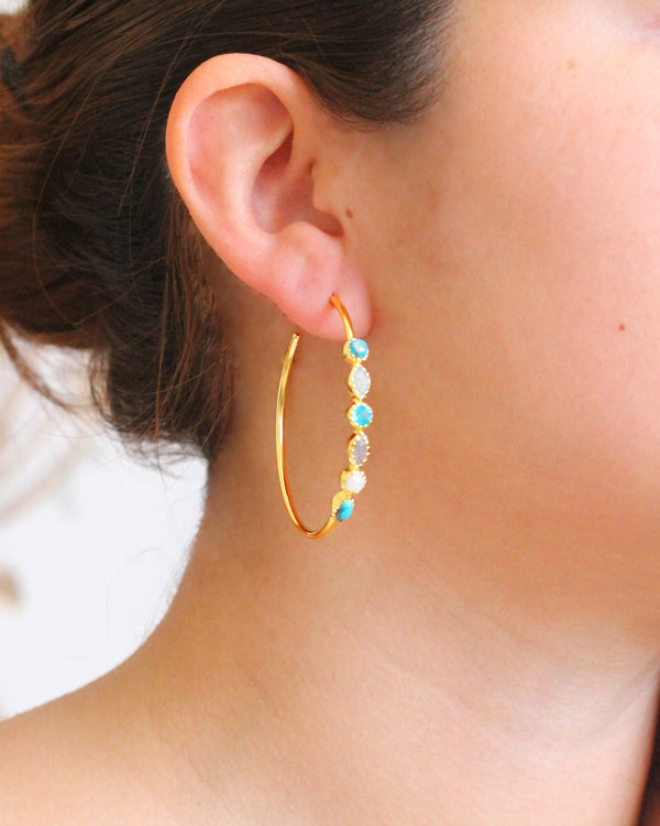 Arracadas Marquise TURQUOISE