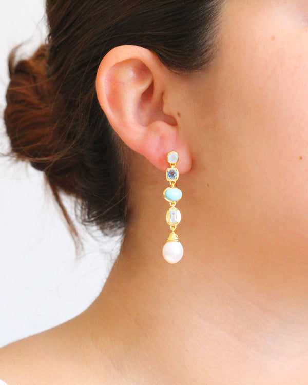 Aretes cascada Jade