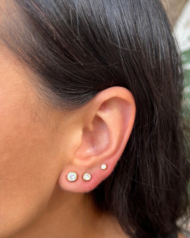 Set Aretes Zirconia