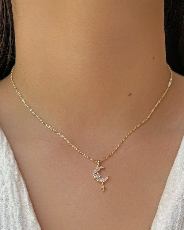 Collar Luna Zirconias
