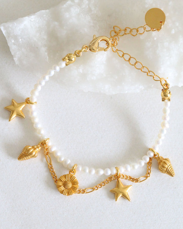 Pulsera Perlas Mar