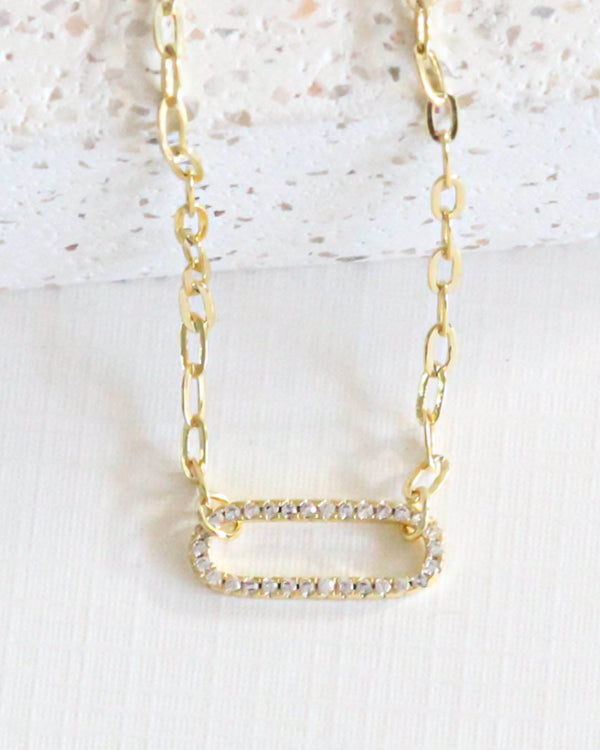 Collar ovalo Zirconias