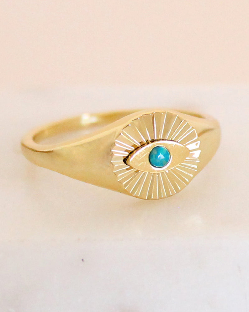 Anillo ojo ópalo