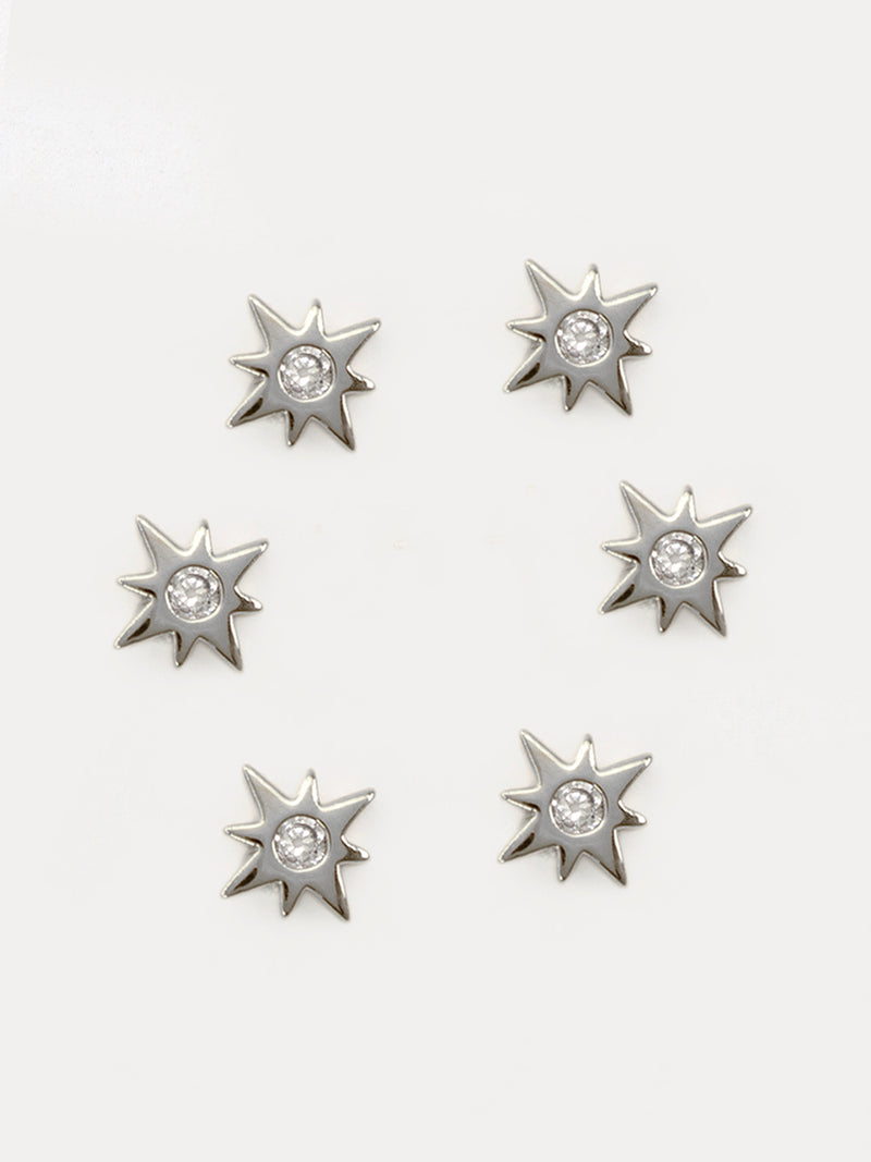 Set Piercing Estrella con Circonia
