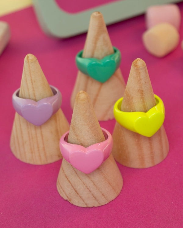 Anillo Menta Corazón - PINK REVOLVER