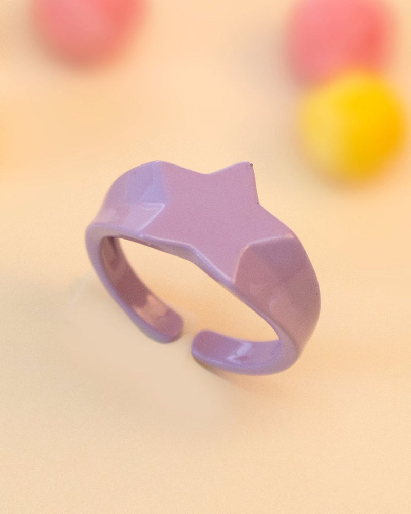 Anillo Morado Estrella Metal - PINK REVOLVER