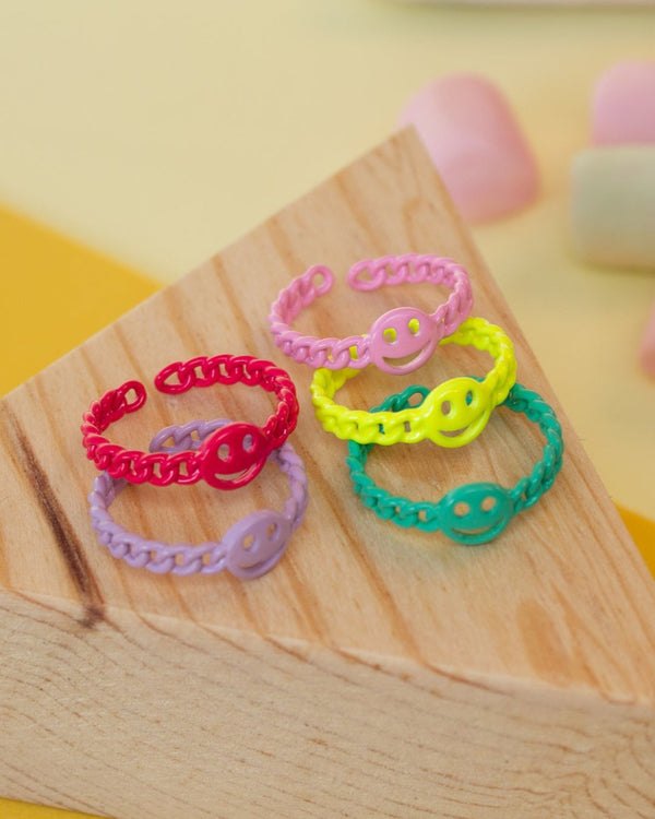 Anillo Morado Happy Face - PINK REVOLVER
