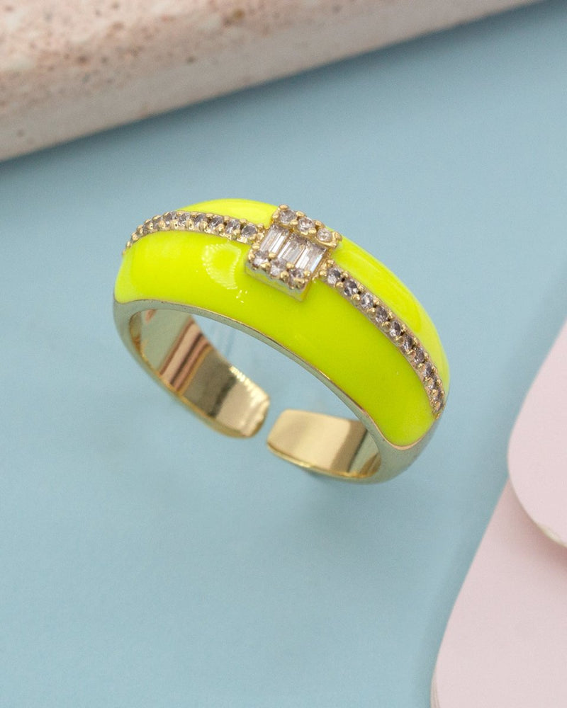 Anillo Neón Circonias - PINK REVOLVER