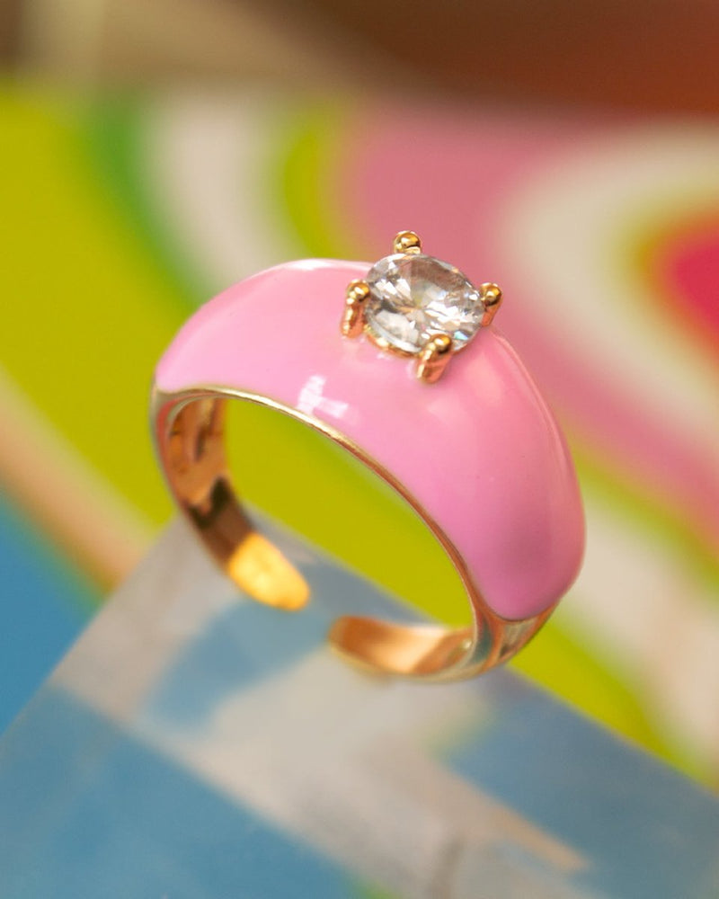 Anillo Rosa Circonia - PINK REVOLVER