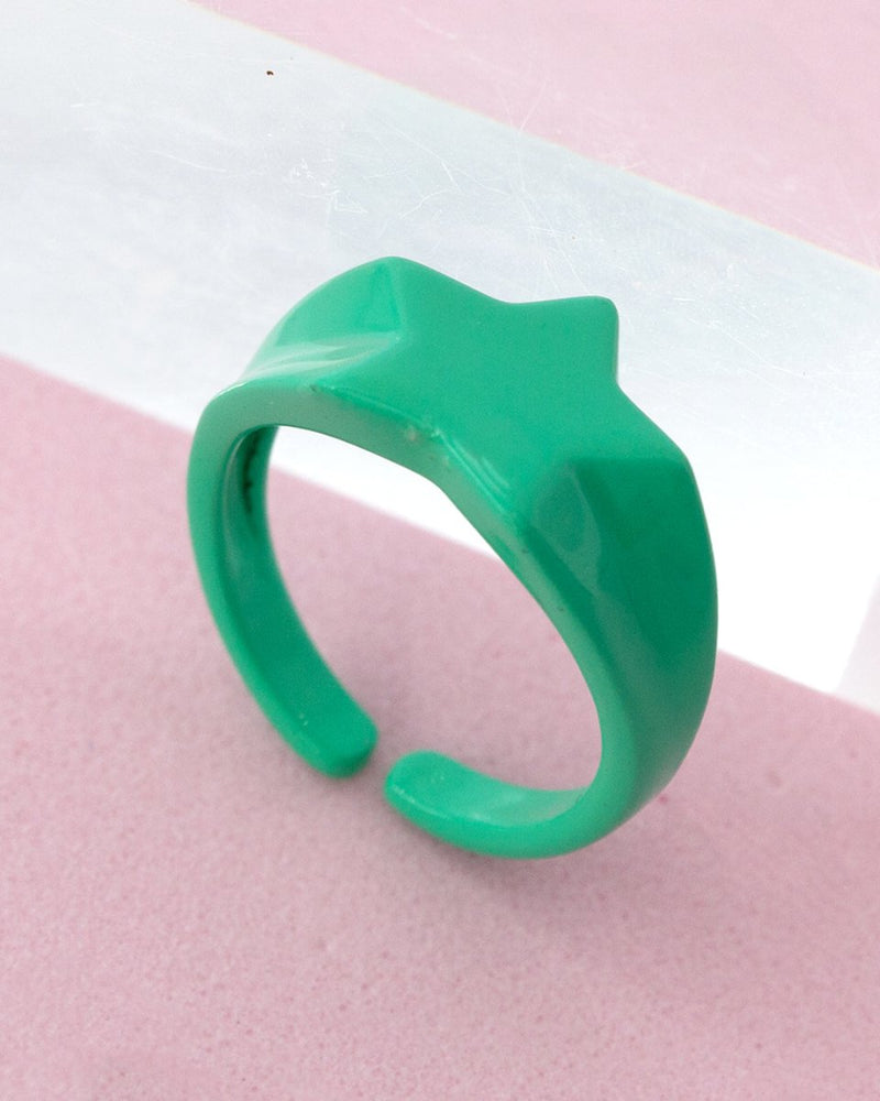 Anillo Verde Estrella - PINK REVOLVER