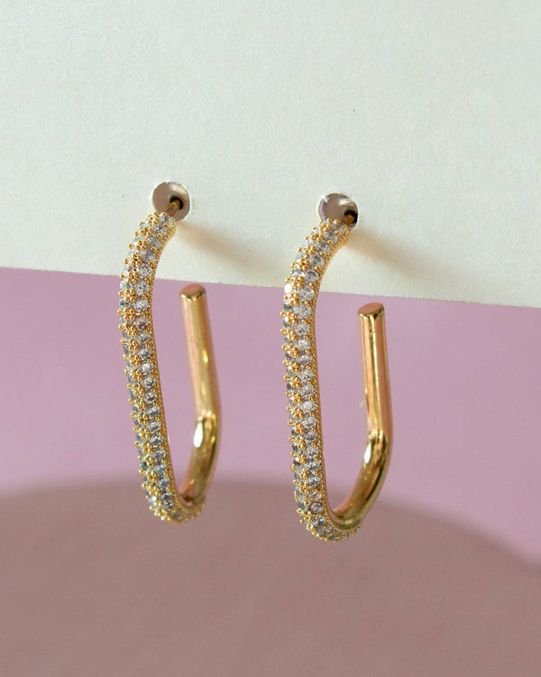 Aretes Eslabón Zirconia - PINK REVOLVER