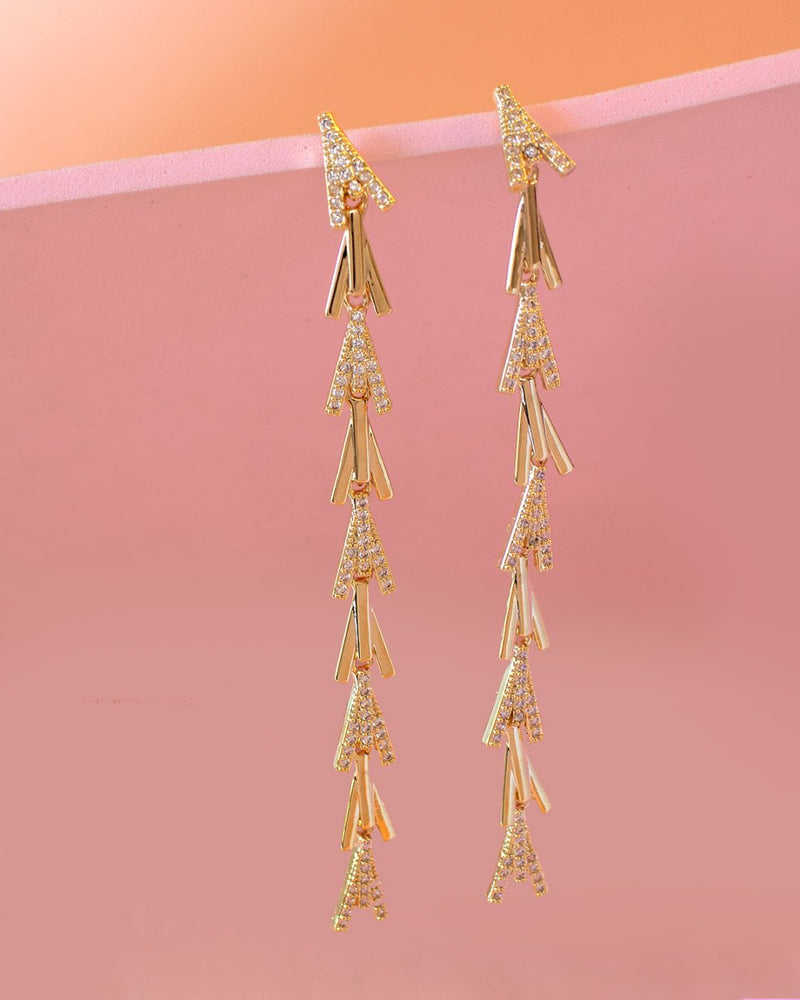 Aretes Largo Cascada - PINK REVOLVER