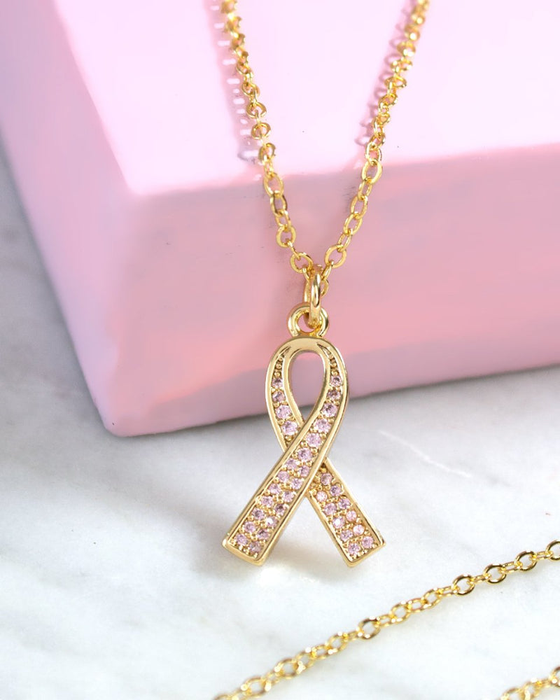 Collar Moño Circonias Rosa - PINK REVOLVER