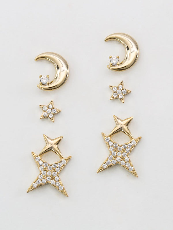 Set Estrella Luna Dorado - PINK REVOLVER